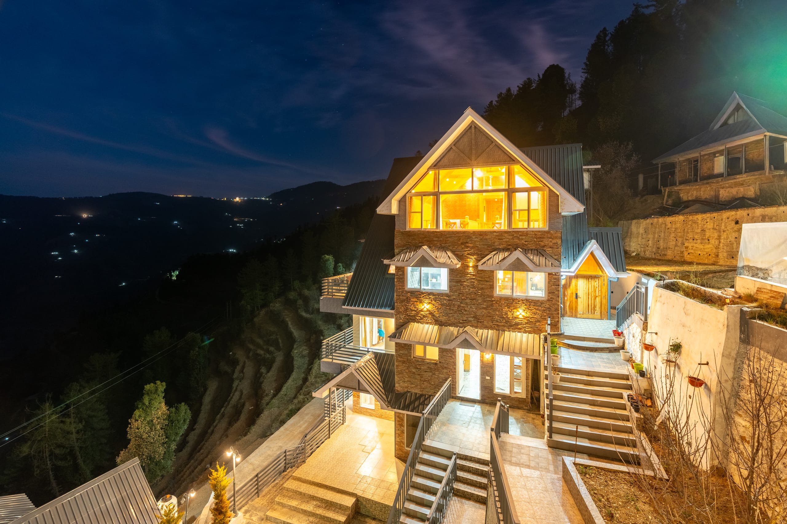 Mountain sunrise panorama